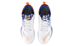 Li Ning Slip Resistant, Abrasion Resistant, Breathable Low top Training Shoes Unisex White Blue Orange