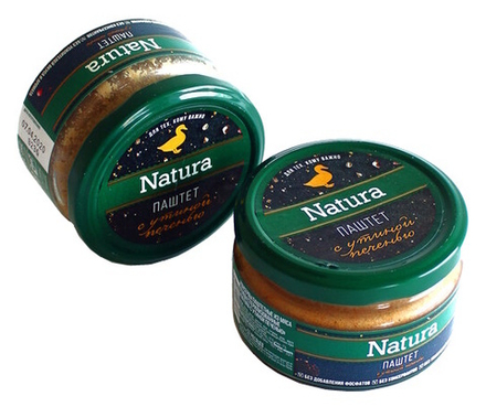 Паштет "NATURA с утиной печенью" 200г. Белорусская традиция