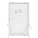 Придиванный столик Loft 50x30см, белый мрамор с белыми ножками