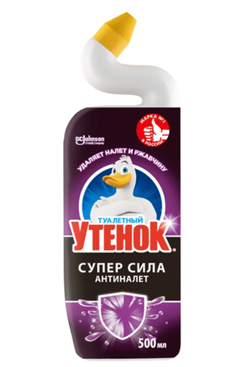 Туалетный утенок 500мл 5 в 1 Ср-во чист. д/унитаза Антиналет