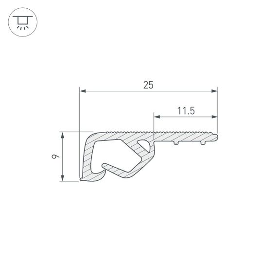 Профиль Arlight Stretch-Ceil-Textile-2600 039517