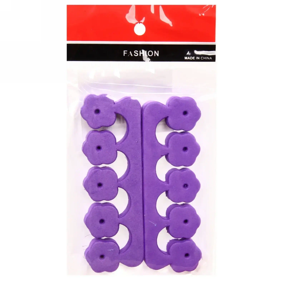 Разделители для пальцев ног в пакете 2шт «Твой уход», форма цветок, цвет микс, 11*4см✦