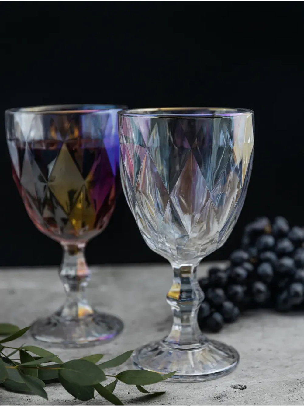 Набор фужеров для вина, 330 мл, 6 шт. перламутровый