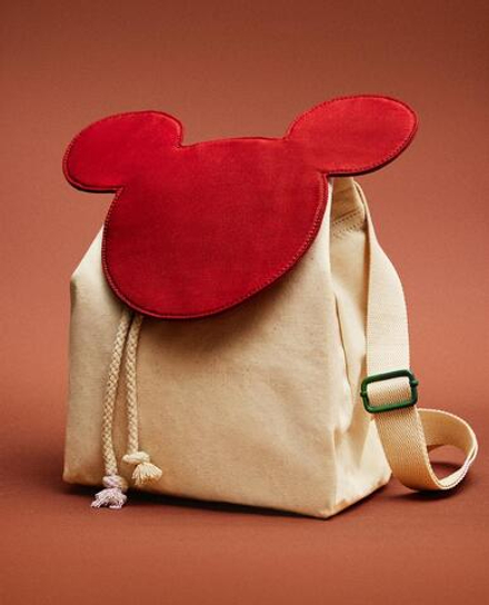 ZARA HOME РЮКЗАК С ПРИНТОМ MICKEY MOUSE © DISNEY, ЭКРЮ