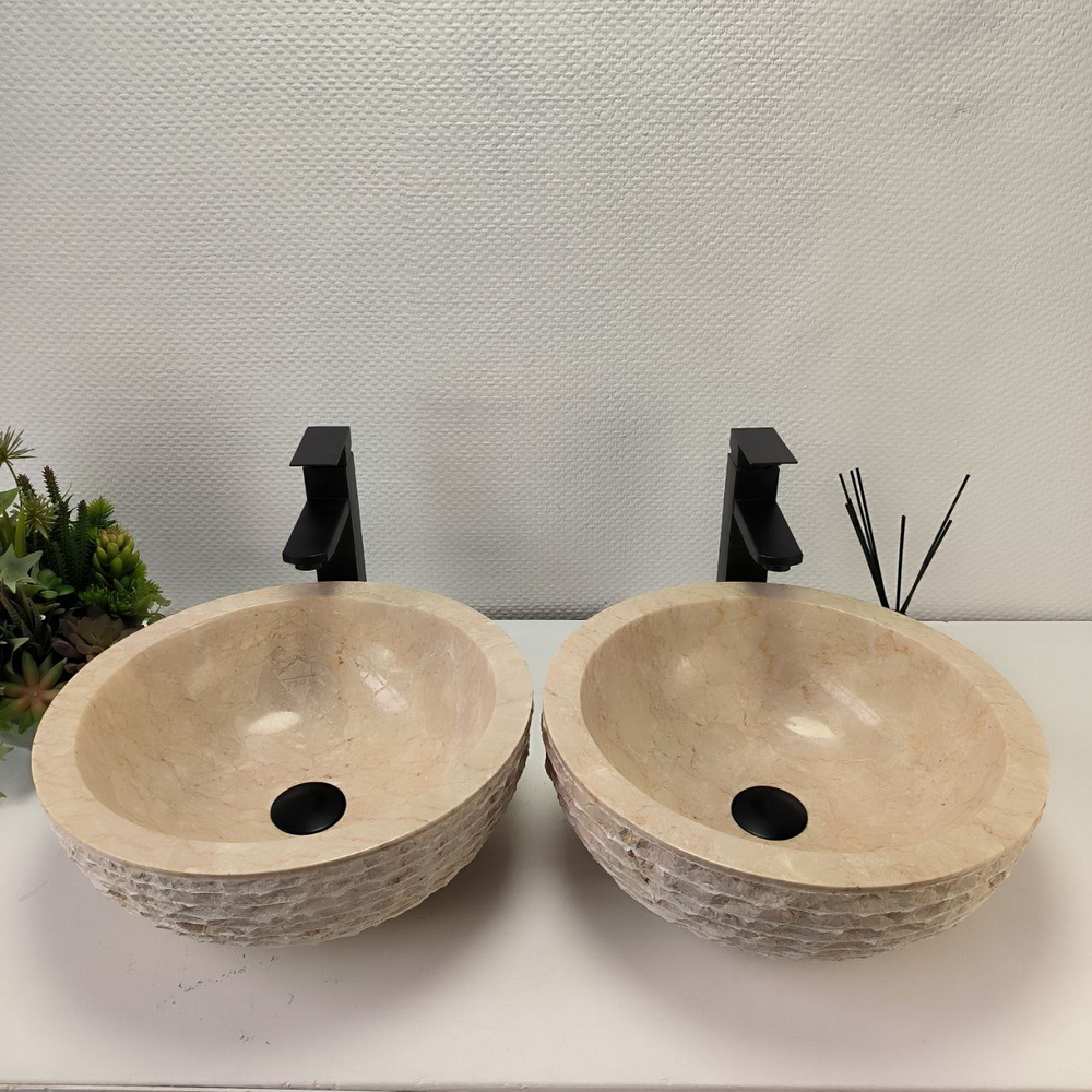 Раковина из мрамора ПАРА! Bowl Cream Marmo BM-62908 40*40*15 98