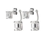 Серьги-трансформеры 2-in-1 Dyrberg Kern TETI SS CRYSTAL 460008