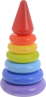 Пирамидка 8дет. 20,5см "Семицветик" (Р.с.)