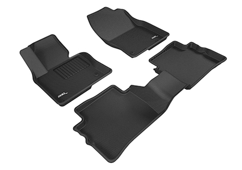 Коврики салона Sotra 3D Lux для Mazda CX-5 2017- черные (2-й ряд без выреза под кожух р/б). Артикул ST 74-00648