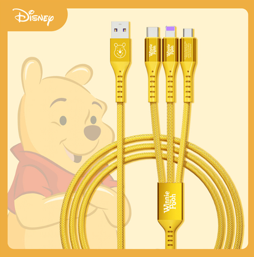 Тройной кабель для зарядки "Disney", Winnie Pooh