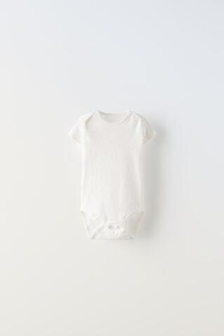 ZARA НАБОР ИЗ ПЯТИ БОДИ С БАНТИКАМИ, РОЗОВЫЙ