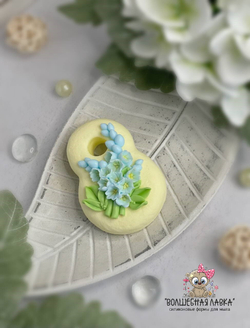 Силиконовая форма 8 с колокольчиками