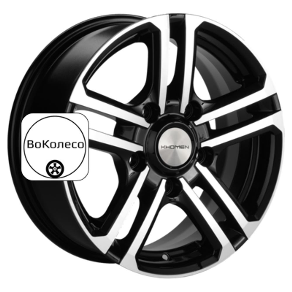 6,5x16/5x139,7 ET40 D98,5 KHW1602 (Niva 4x4) Black-FP Khomen Wheels