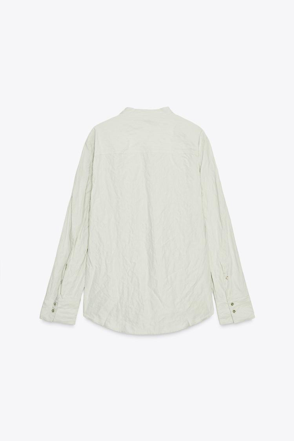 ZARA РУБАШКА В ПОЛОСКУ ИЗ ЖАТОЙ ТКАНИ — ZW COLLECTION, ПОЛОСКИ