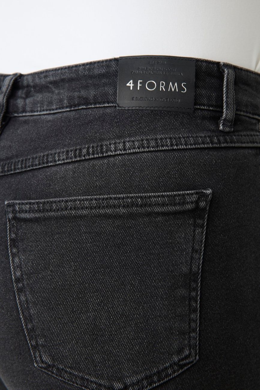 Джинсы Mom fit, черный