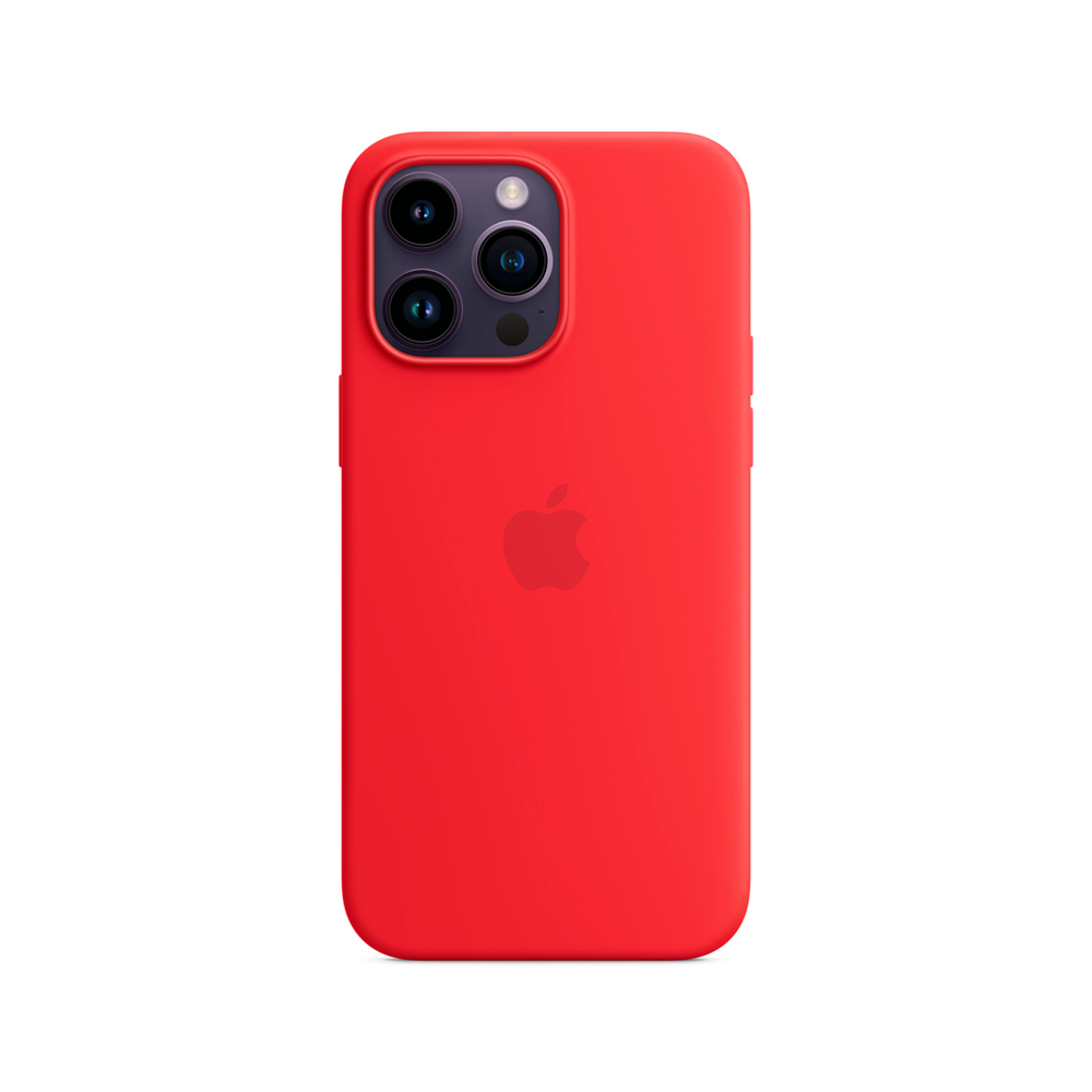 Силиконовый чехол с поддержкой MagSafe Apple Silicone Case для iPhone 14 Pro Max, Red (Красный)
