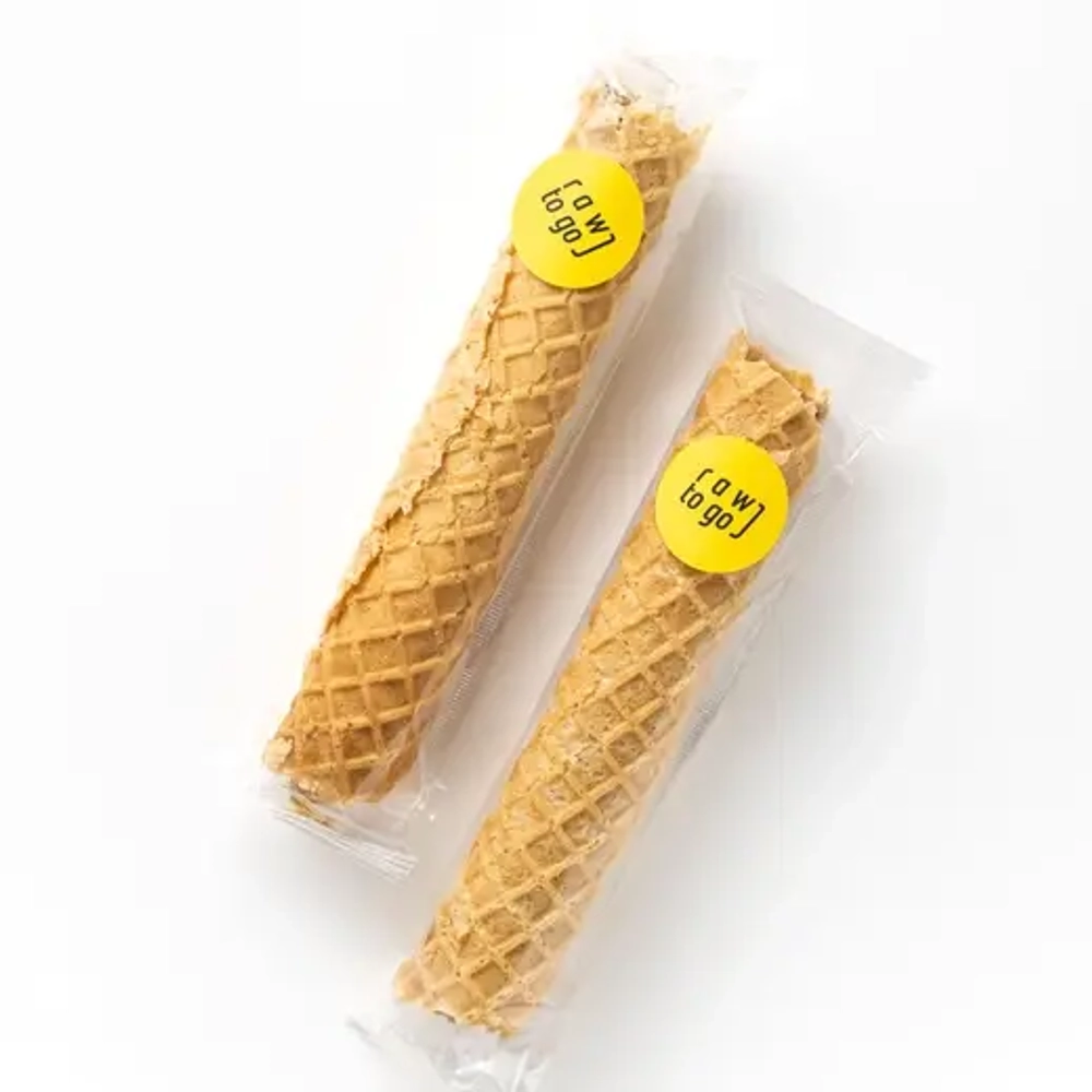 Вафельная трубочка без глютена и молока со сгущенкой Raw to Go, 50 г