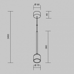 Подвесной светильник Maytoni Apex O491PL-L8W3K