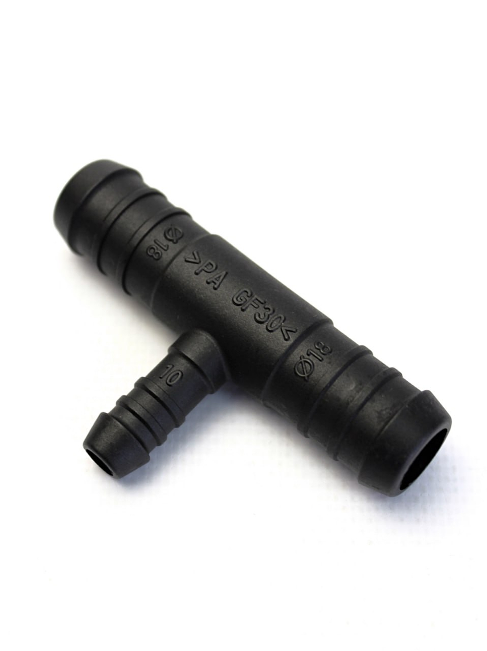 Соединитель для шлангов тройной T-образный d=18-10-18 - пластик