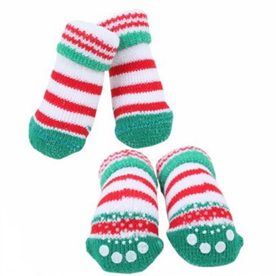 Puppia носки для собак в полоску "crinch", зеленые, s