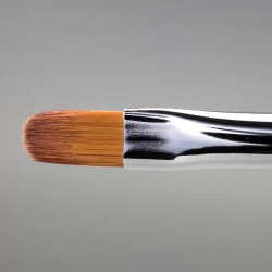 Runail Expert Кисть двусторонняя для моделирования №4 овал, №1/8 тонкая, синтетика №9380