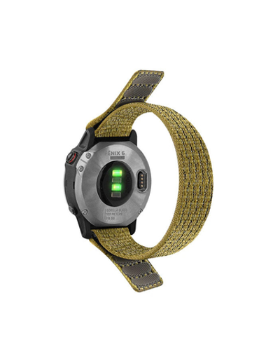 Нейлоновый ремешок NylonFit 22 мм, (длина 290 мм) для Garmin 5/5+/6/7/,Quatix 5,MARQ, Forerunner 935/945, instinct 1/2,Epix Gen 2 (Песочный хаки)