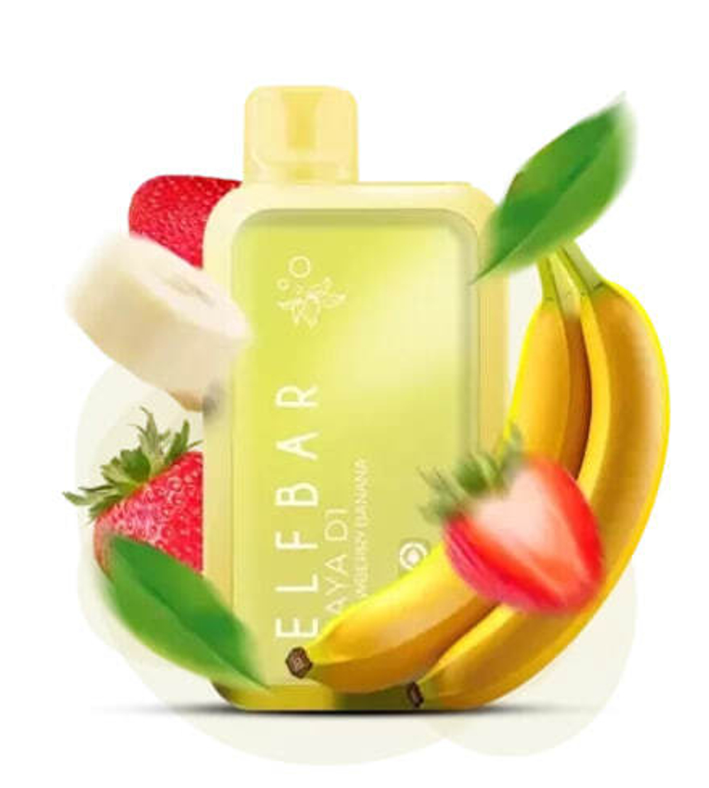 ELF BAR RAYA D1 - Strawberry Banana (5% nic)