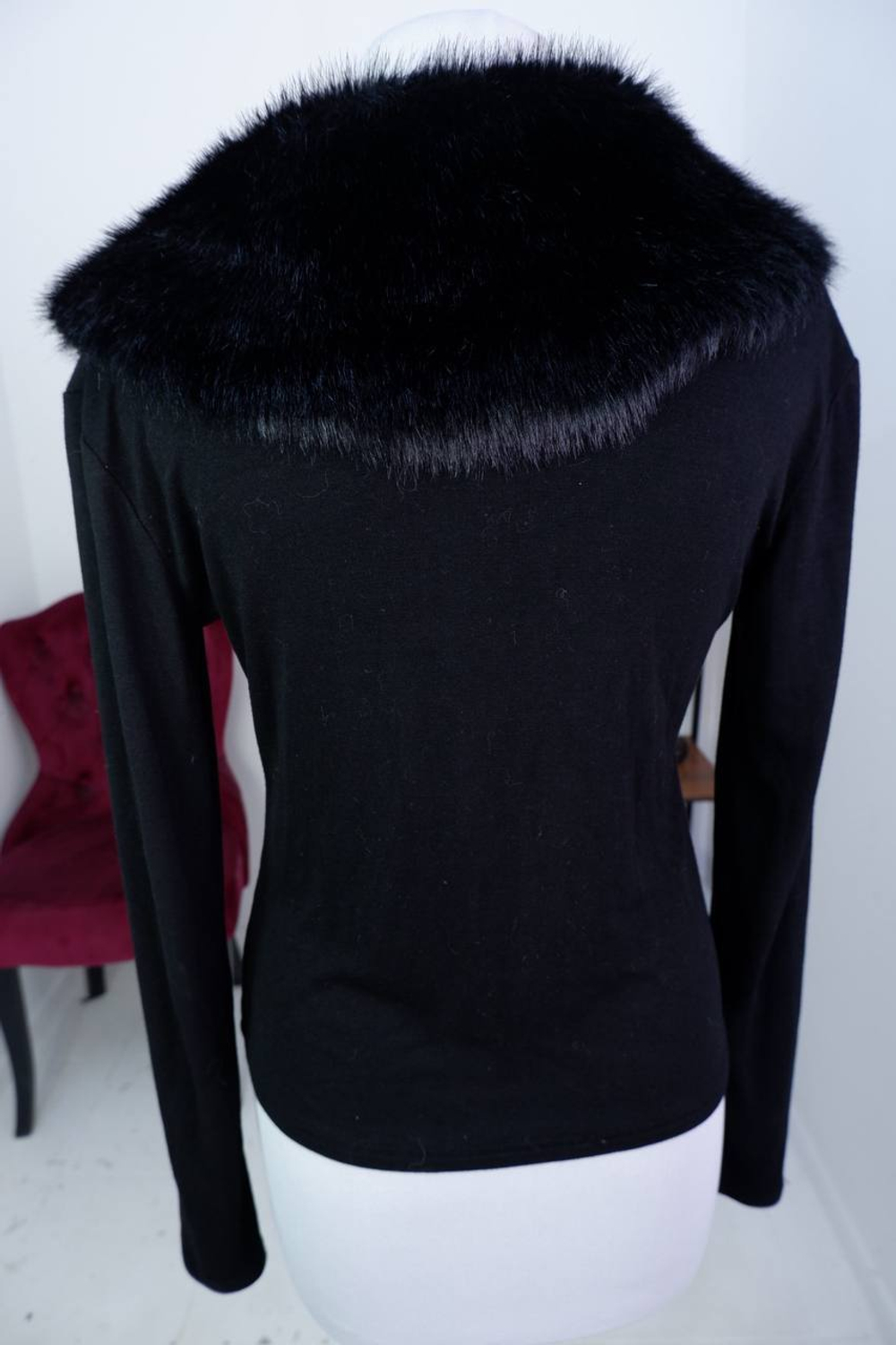 Джемпер на молнии с оригинальным воротником, визуально 46 размер