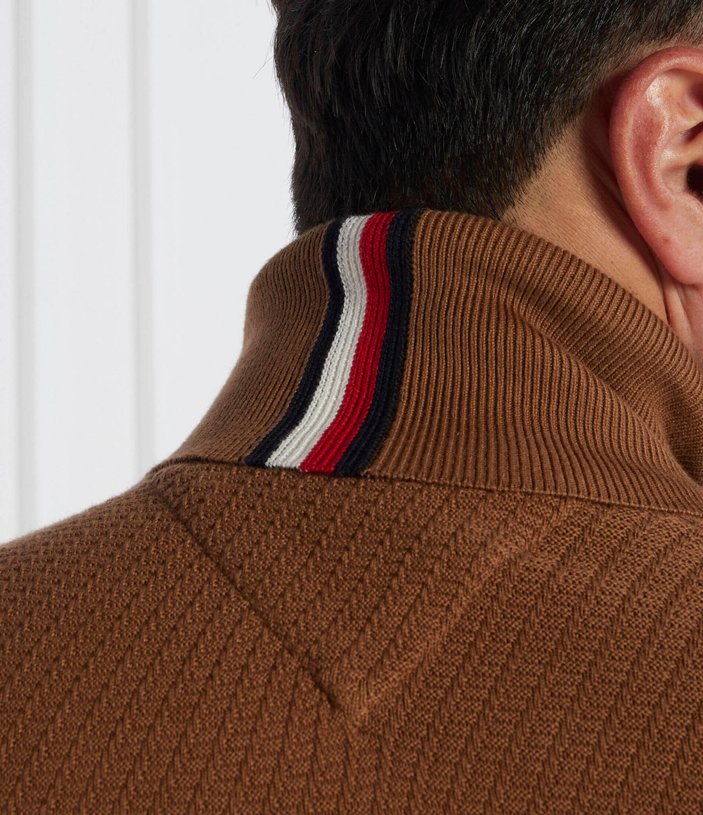 Гольф Tommy Hilfiger - коричневый(MW0MW33453)