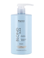 Kapous Professional Blond Bar Бальзам оттеночный для волос, питательный, для оттенков блонд, Стальной, 750 мл