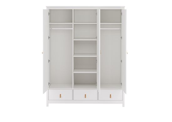 Шкаф Wood 3-х створчатый (белый)