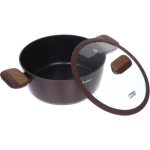 Кастрюля «BAROLY» CHOCOLATE 3.4л, индукция, стеклянная крышка