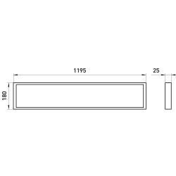 Светильник светодиодный ЭРА SPO-17-9-4K-40-90RA 40Вт 4000K 1195х180 RA>90 с равномерной засветкой 5 лет | Светильники с внутренним драйвером