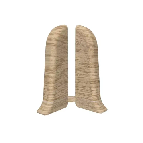 Торцевые (пара) для плинтуса 55мм "Идеал Классик", 216 Дуб сафари