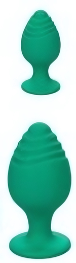 Набор анальных втулок Cheeky силикон зеленый 2 шт