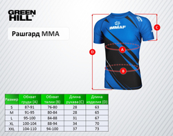 RGI-4021 Рашгард RASH GUARD IMMAF approved красный