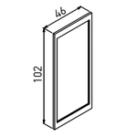 Зеркало ORKA Lodi 46 золото