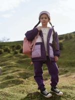 Куртка демисезонная Колор блок "Баклажан"