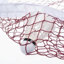 Сетка для бадминтона, 11317-02, нить полипропилен 1.0мм, шнур ПЭ 3,5мм, 4 натяж, стропа ПЭ, бордовый