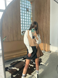 Вязаный бежевый топ by Ma