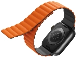 Uniq для Apple Watch All 45/44/42 mm ремешок Revix reversible Magnetic Grey/Orange