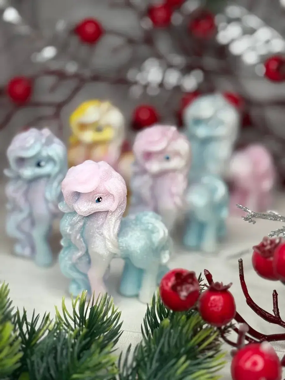 Новогодний сувенир мыло символ 2026года лошади 5 штук