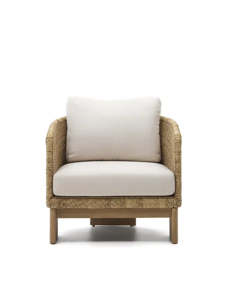 Кресло Xoriguer из ротанга и массива эвкалипта