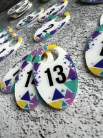 Номерки для гардероба 4х7 см