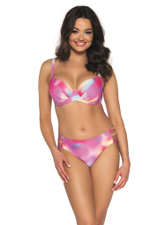 Купальный лиф с цветными разводами (Размер: 70J) (Цвет: розовый)