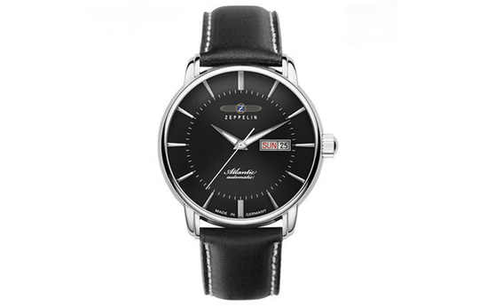 ZEPPELIN Quartz Movement 50 meter Water Resistance Men"s Watches Watch Black Dial Stainless Steel Case