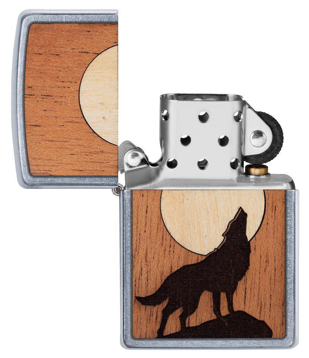 Зажигалка WOODCHUCK USA Howling Wolf ZIPPO 49043