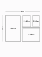 Картины на стену интерьерные на холсте 4 шт