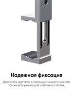 Складной вращающийся MagSafe держатель для телефона BLESSTEC E01, серебристый