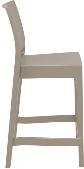 Стул пластиковый полубарный Maya Bar 65 бежевый