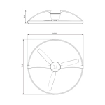 Люстра-вентилятор Mantra NEPAL 7531